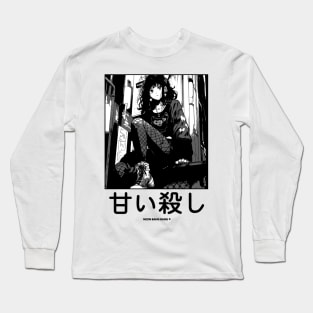 Japanese Goth Stylish Anime Girl Manga Aesthetic Streetwear Long Sleeve T-Shirt